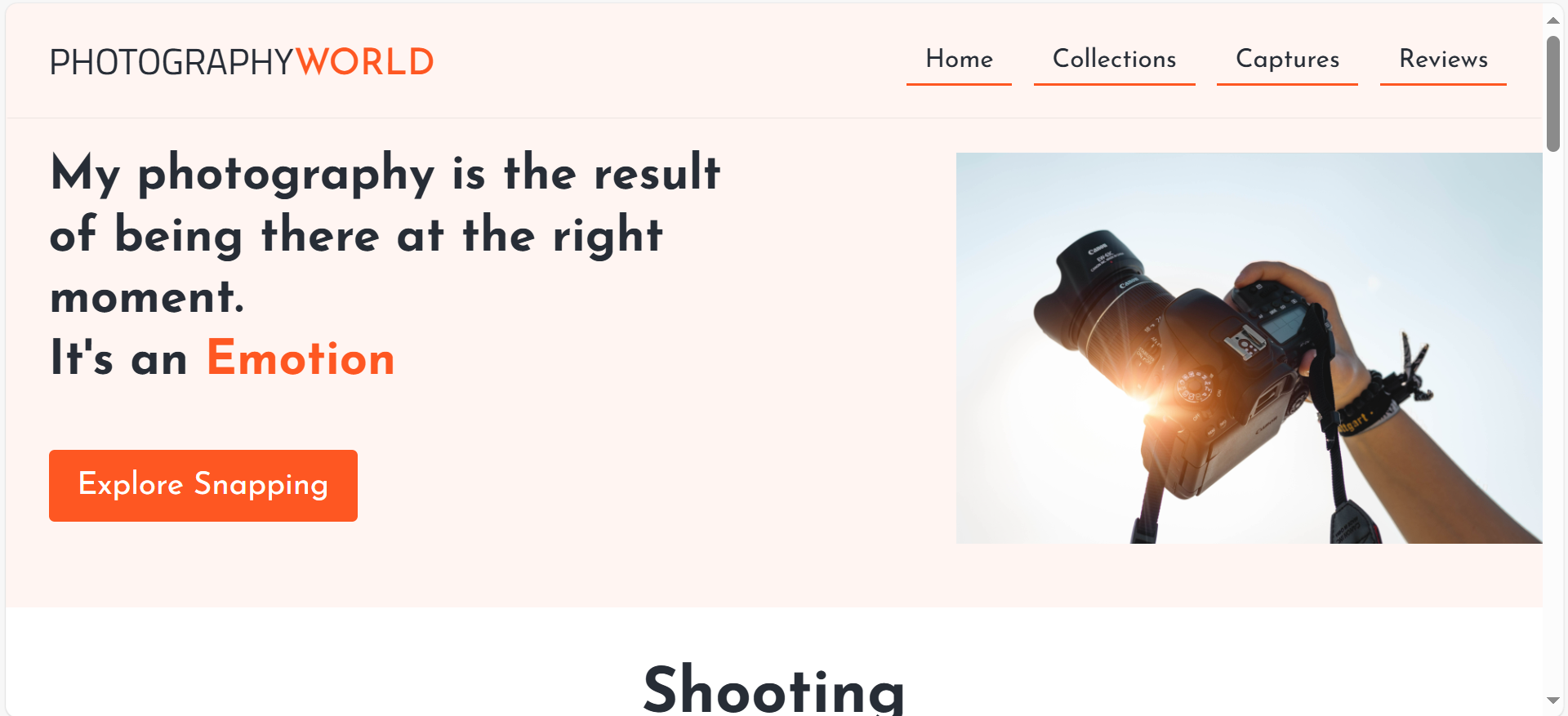 Photography Website